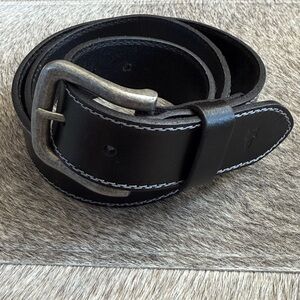Men’s Frye Black Leather Belt Size